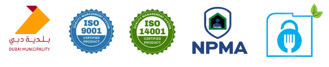 Nextal Pest Control Certificates and Badges